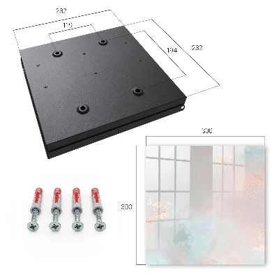 Wall mounted key box Pastel abstraction