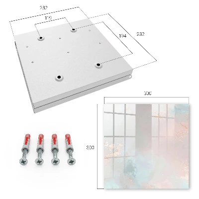 Wall mounted key box Pastel abstraction