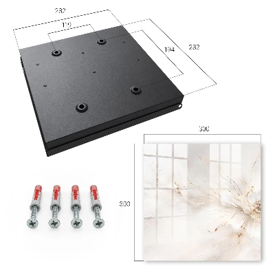Key box for wall Elegant flower