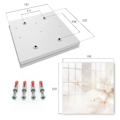 Key box for wall Elegant flower