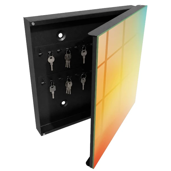 Wall mounted key box Colorful gradient