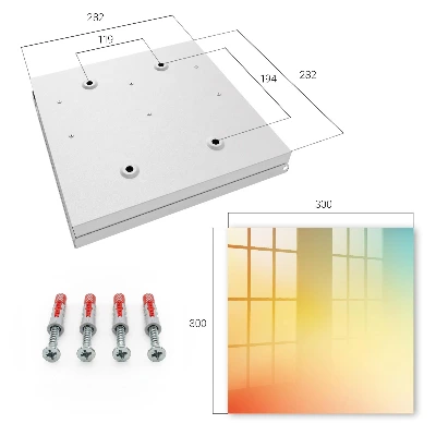 Wall mounted key box Colorful gradient