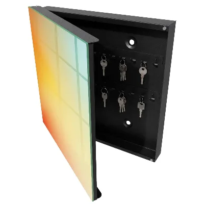 Wall mounted key box Colorful gradient