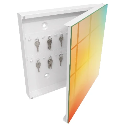 Wall mounted key box Colorful gradient