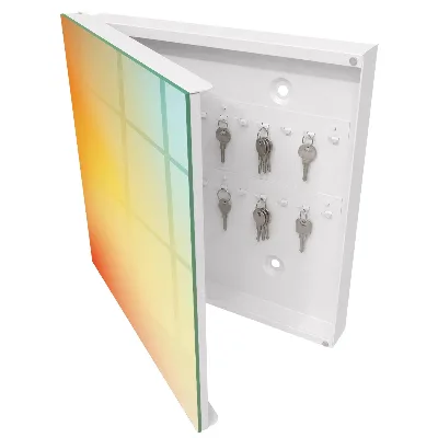 Wall mounted key box Colorful gradient