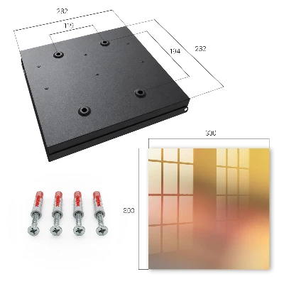Wall mounted key box Warm gradient