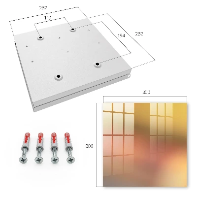 Wall mounted key box Warm gradient