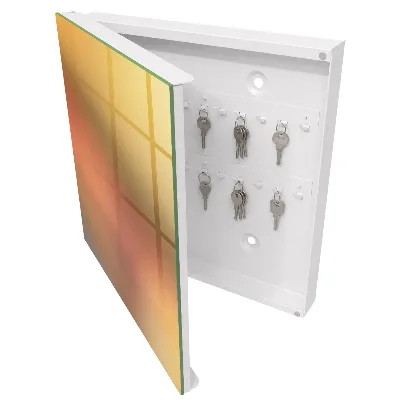 Wall mounted key box Warm gradient