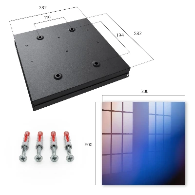 Wall mounted key box Colorful abstraction