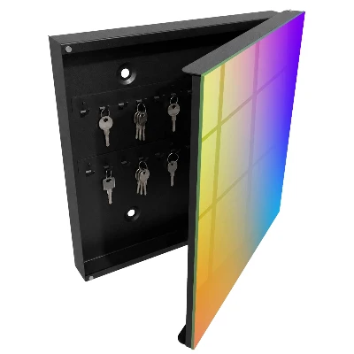 Wall mounted key box Colorful gradient