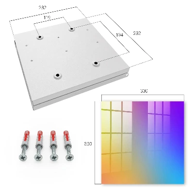 Wall mounted key box Colorful gradient