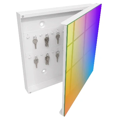 Wall mounted key box Colorful gradient
