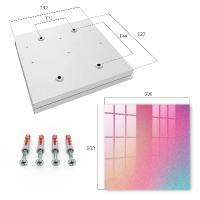 Wall mounted key box Pastel gradient