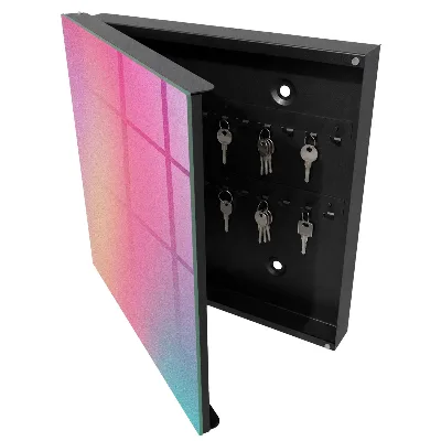 Wall mounted key box Pastel gradient