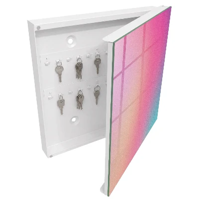 Wall mounted key box Pastel gradient