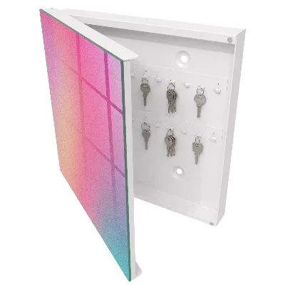 Wall mounted key box Pastel gradient