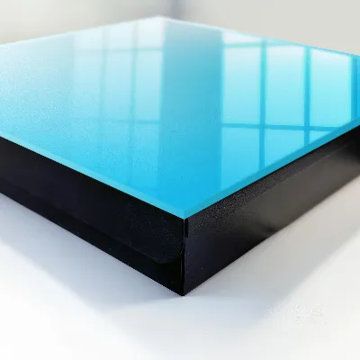 Wall mounted key box Blue gradient