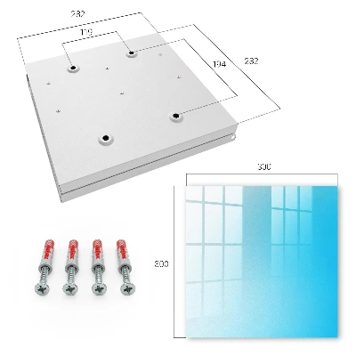 Wall mounted key box Blue gradient