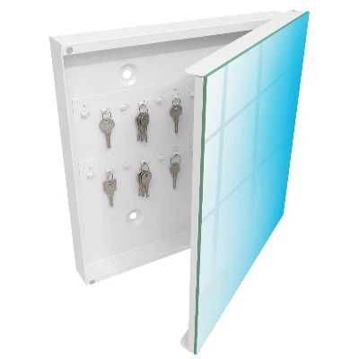 Wall mounted key box Blue gradient