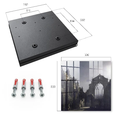 Wall mounted key box Mysterious ruins
