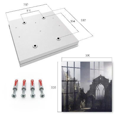 Wall mounted key box Mysterious ruins