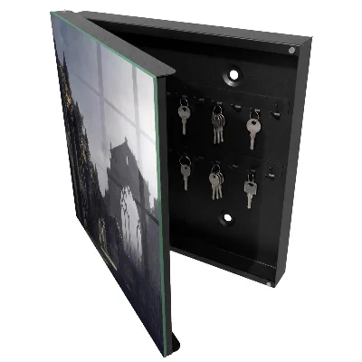 Wall mounted key box Mysterious ruins