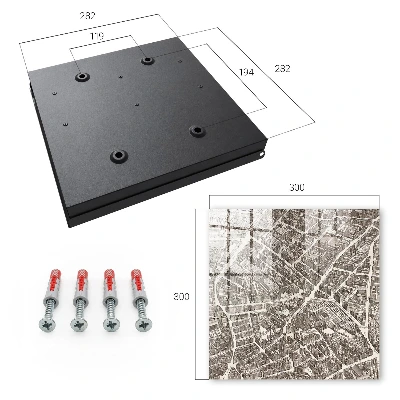 Key cabinet City map