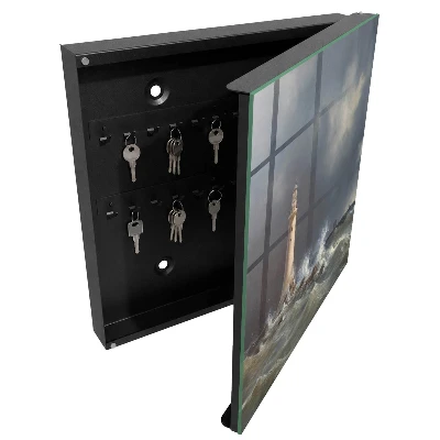 Wall mounted key box Stormy sea