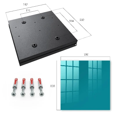 Key box for wall Cool turquoise