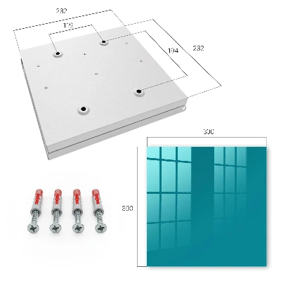 Key box for wall Cool turquoise