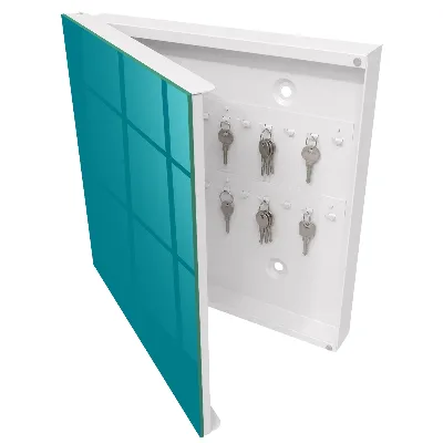 Key box for wall Cool turquoise