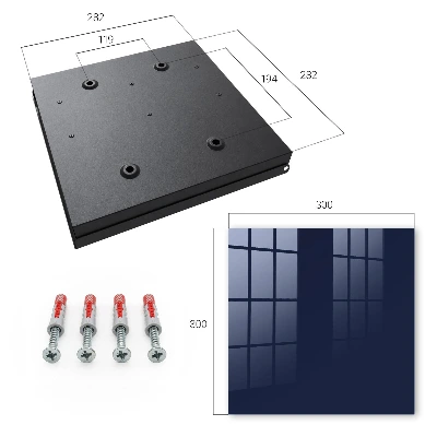 Wall mounted key box Dark navy blue