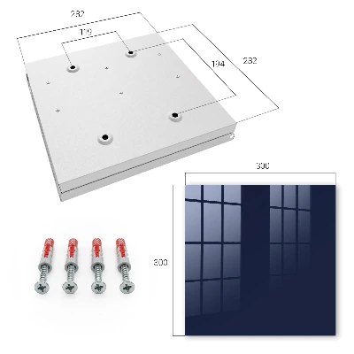 Wall mounted key box Dark navy blue
