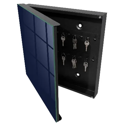 Wall mounted key box Dark navy blue