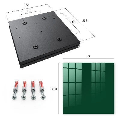 Key cabinet Bottle green
