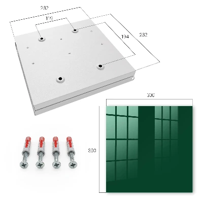 Key cabinet Bottle green