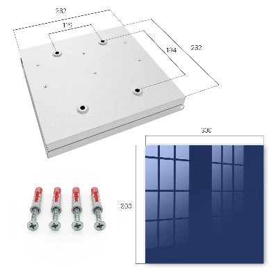Key box for wall Dark blue