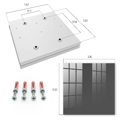 Wall mounted key box Dark grey