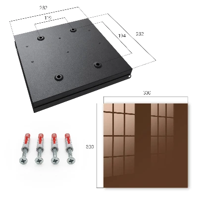 Key cabinet Chestnut brown