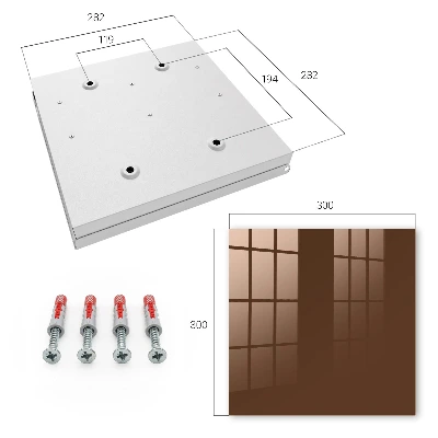Key cabinet Chestnut brown