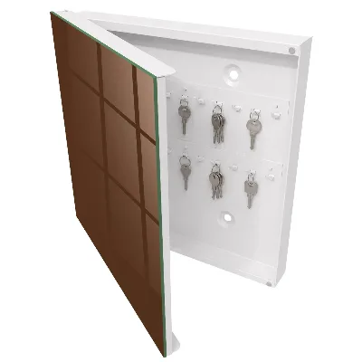 Key cabinet Chestnut brown