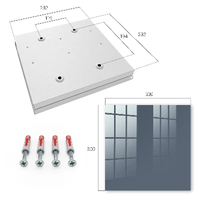 Key box for wall Cool grey