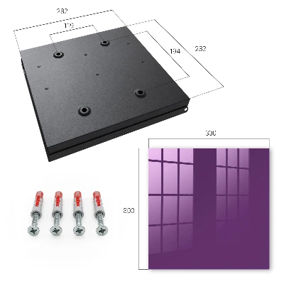Wall mounted key box Vibrant purple