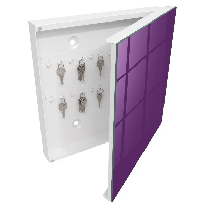 Wall mounted key box Vibrant purple