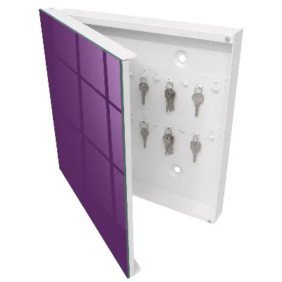 Wall mounted key box Vibrant purple
