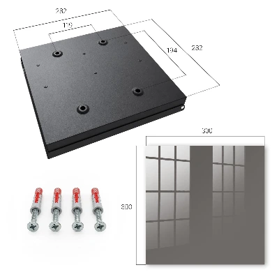 Key box for wall Dark grey