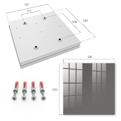 Key box for wall Dark grey