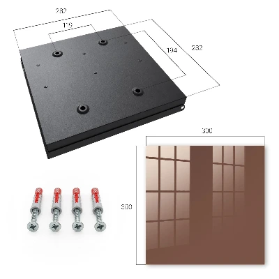 Wall mounted key box in brown