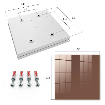 Wall mounted key box Brown color