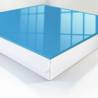 Wall mounted key box in water blue
